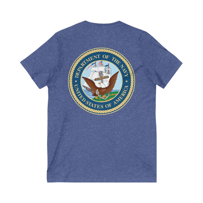 US Navy Unisex Short Sleeve V-Neck Tee