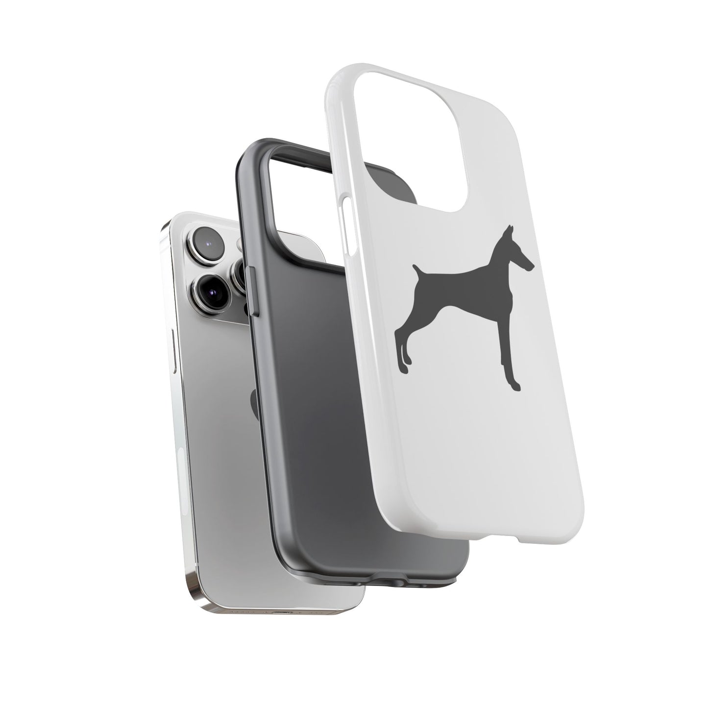 Doberman Silhouette iPhone Case