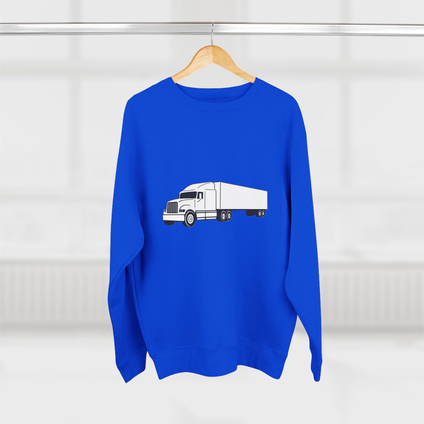 Semi Truck Unisex Crewneck Sweatshirt