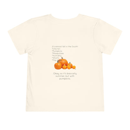 Fall In The South Toddler Unisex Short Sleeve Crewneck Tee