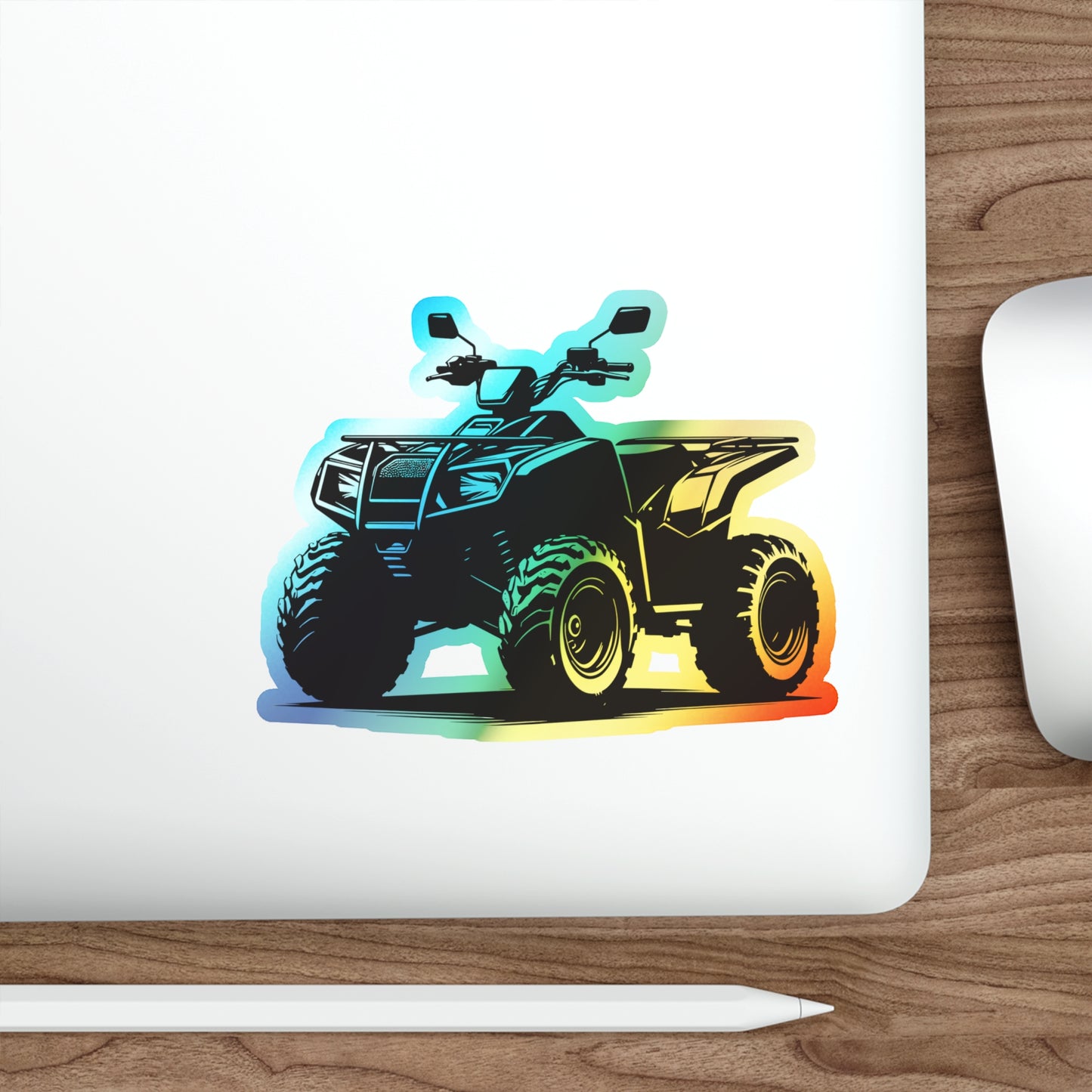 Off The Beaten Path Quad Holographic Sticker