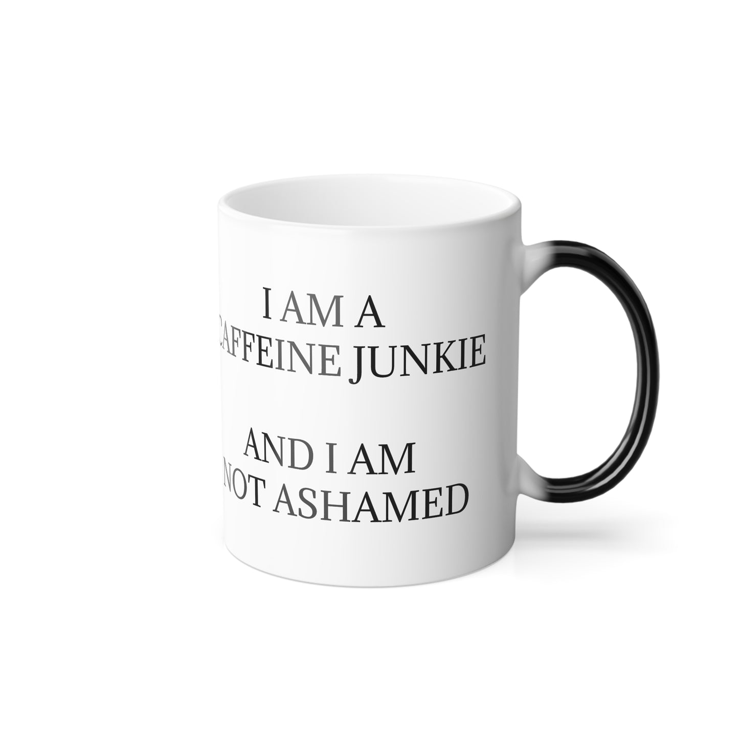 Caffeine Junkie Color Changing Mug
