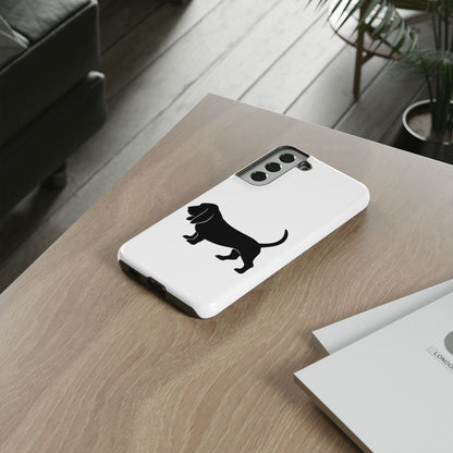 Basset Hound Silhouette Samsung Case