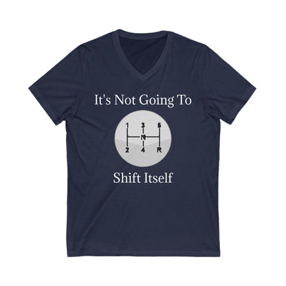 Shift Itself Unisex Short Sleeve V-Neck Tee