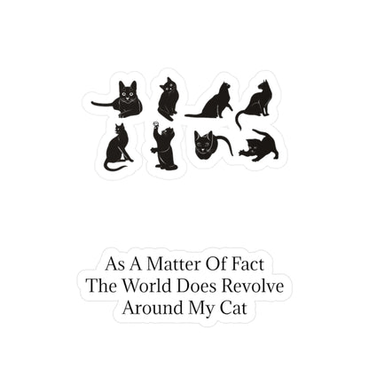 Matter Of Fact Cat Vinyl Decal