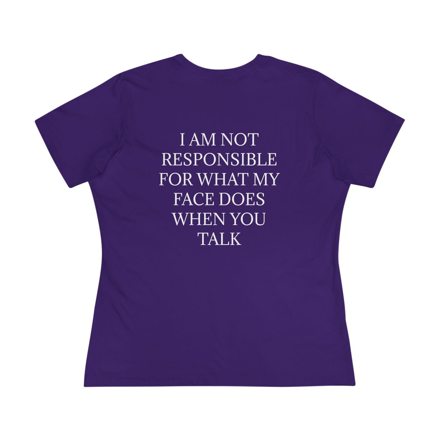 When You Talk Women's Short Sleeve Crewneck Tee