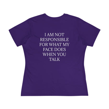 When You Talk Women's Short Sleeve Crewneck Tee