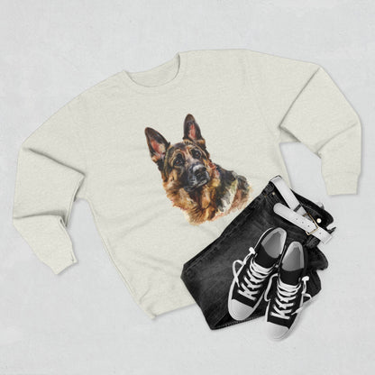 German Shepherd Head Unisex Crewneck Sweatshirt