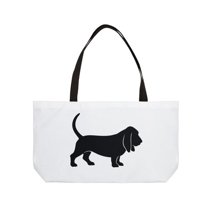 Basset Hound Silhouette Weekender Tote Bag