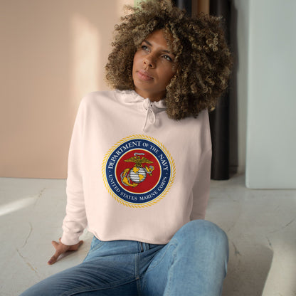 US Marine Corps Women's Crop Hoodie