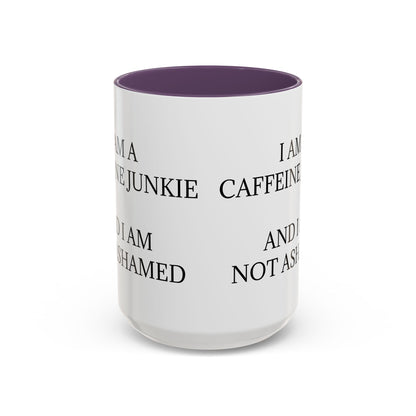 Caffeine Junkie 2-Tone Coffee Mug