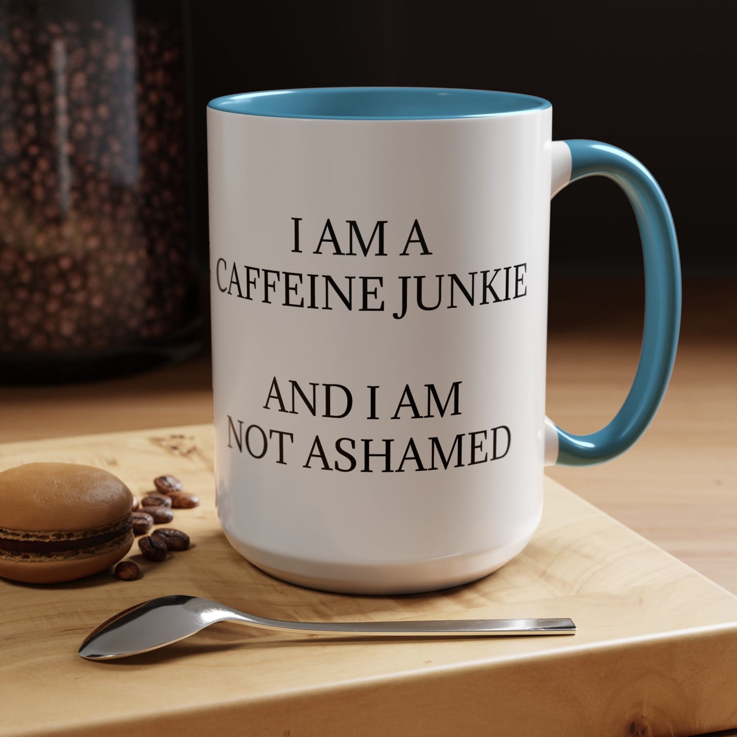 Caffeine Junkie 2-Tone Coffee Mug