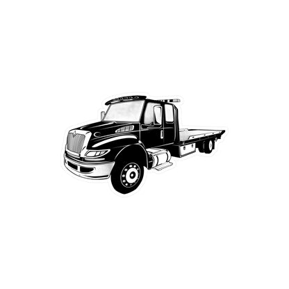 Flatbed Tow Truck Vinyl Decal