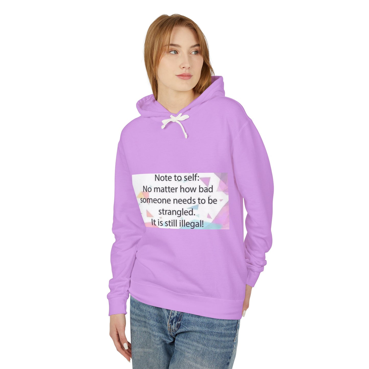 Note to Self Unisex Lightweight Hoodie