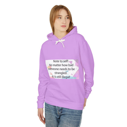 Note to Self Unisex Lightweight Hoodie