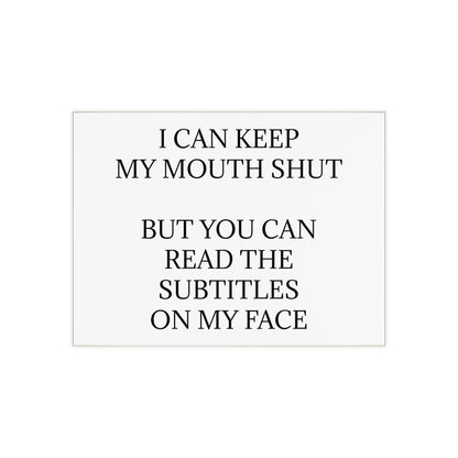 Subtitles Ceramic Photo Tile