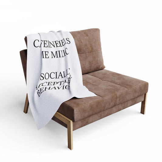 Socially Acceptable Arctic Fleece Blanket