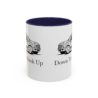 Down To Hook Up 2-Tone Coffee Mug