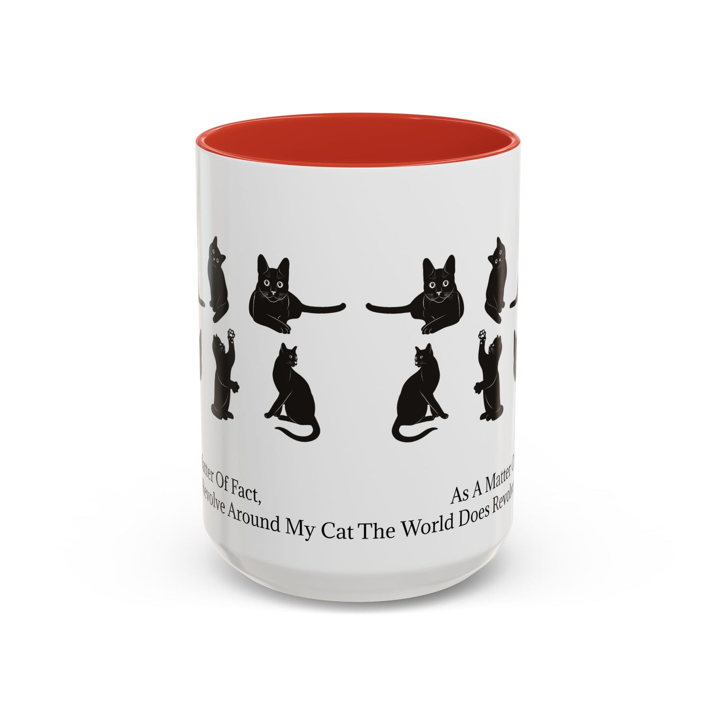 Matter Of Fact Cat 2-Tone Coffee Mug