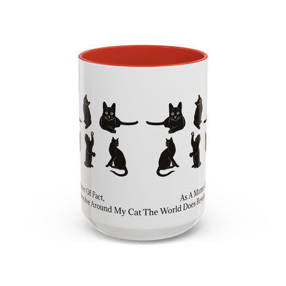 Matter Of Fact Cat 2-Tone Coffee Mug