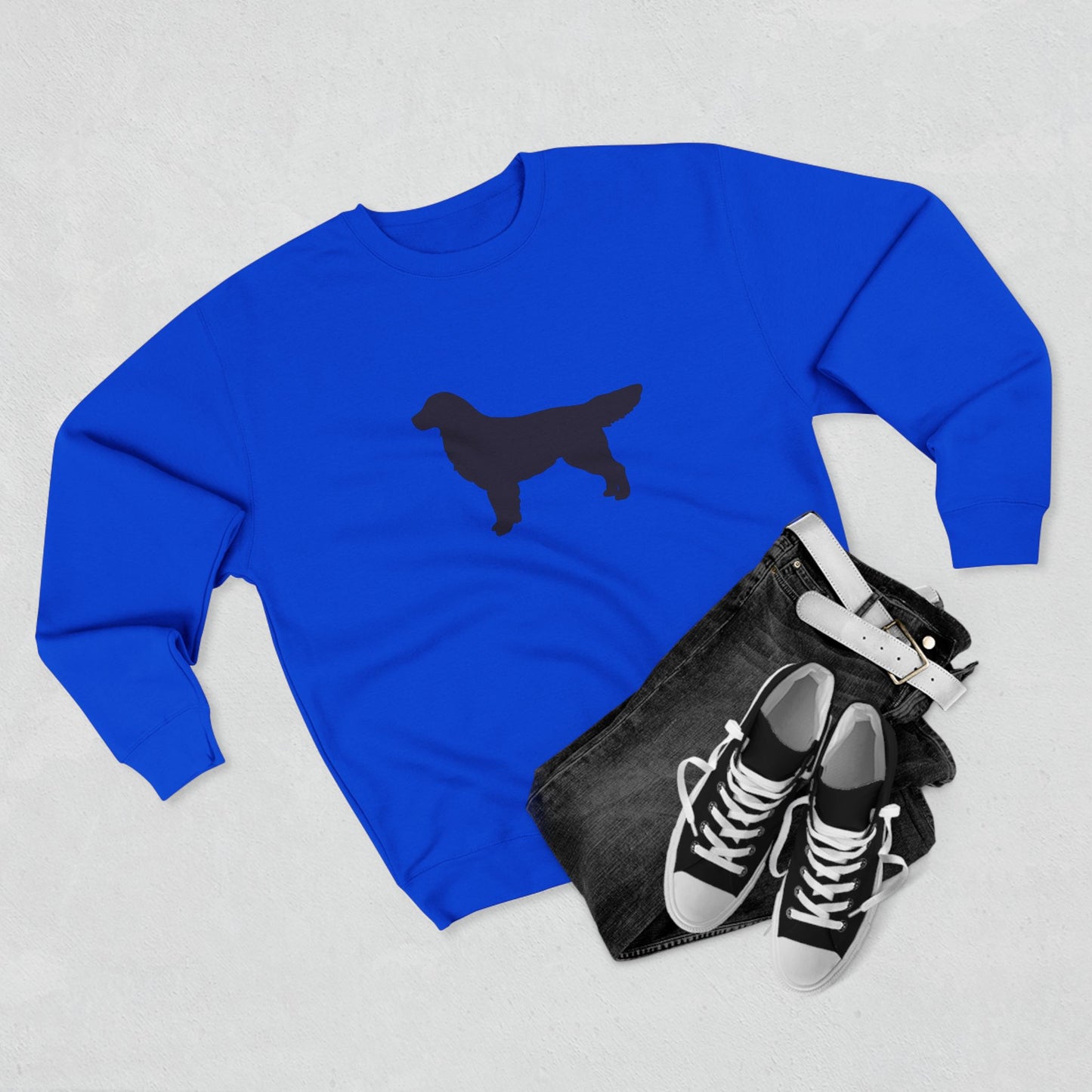 Golden Silhouette Unisex Crewneck Sweatshirt