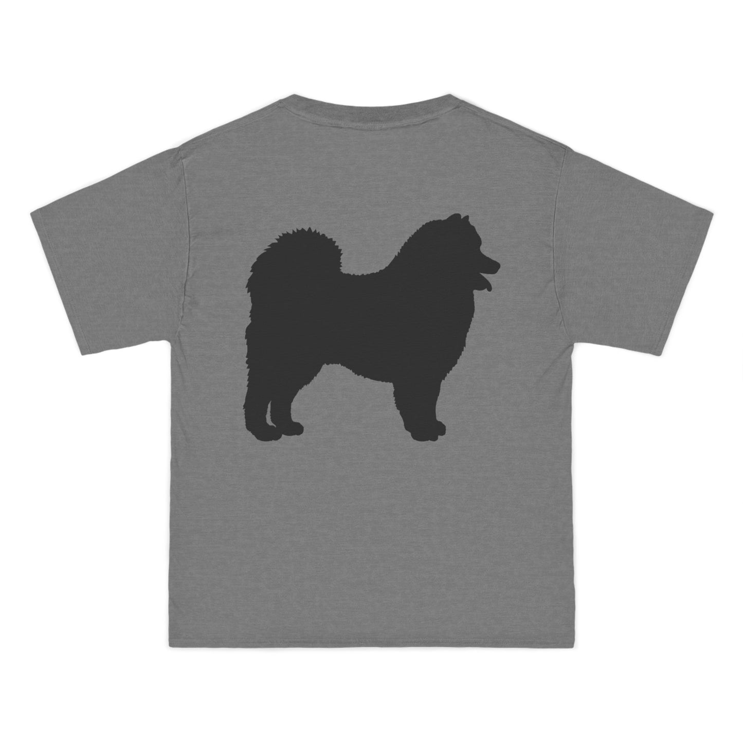 Samoyed Silhouette Men's Short-Sleeve Crewneck Tee