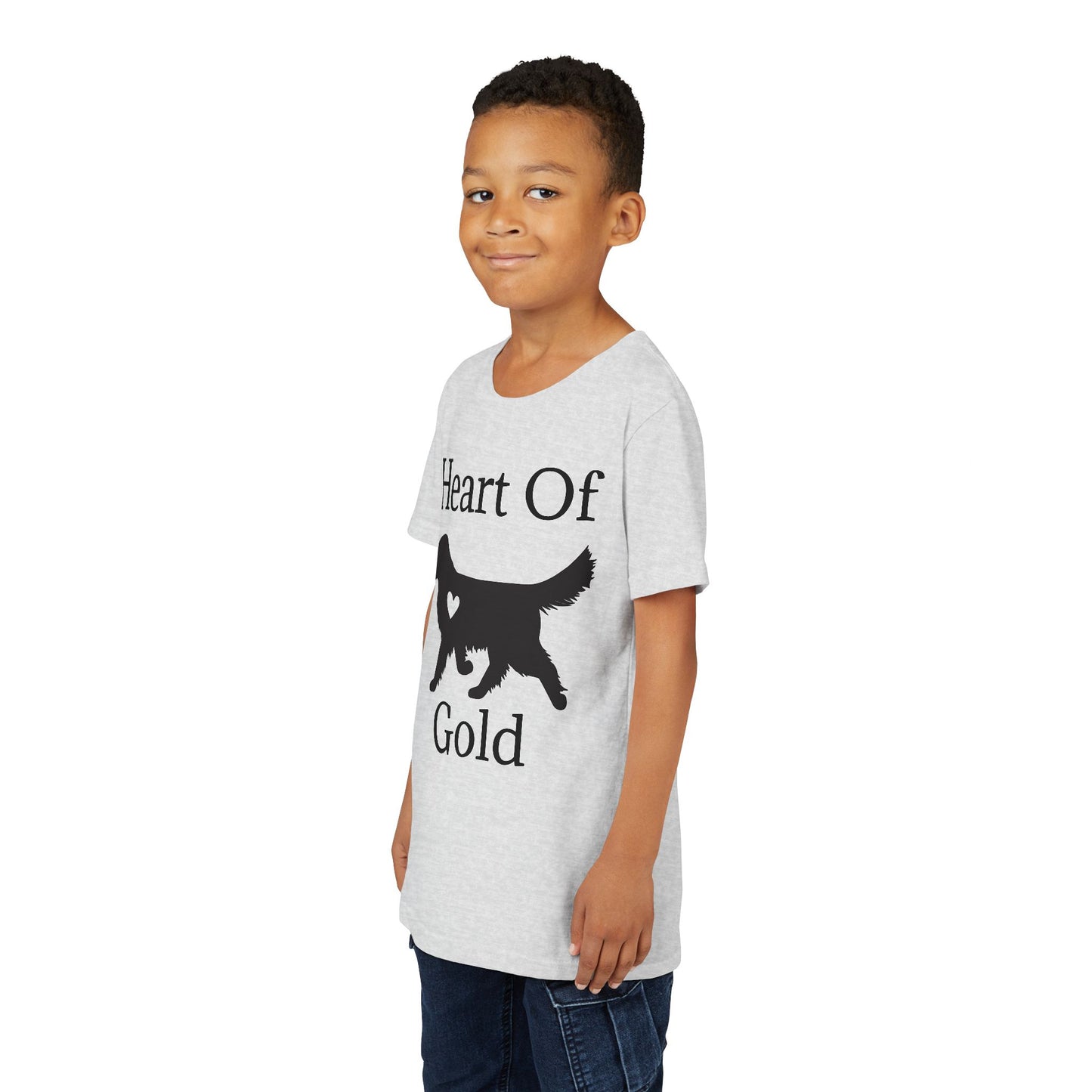 Heart Of Gold Youth Unisex Short Sleeve Crewneck Tee